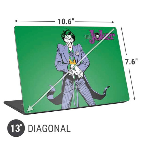 DC Comics The Joker Classic Art Pose Universal Laptop 13in (10.6 x 7.6in) Skin